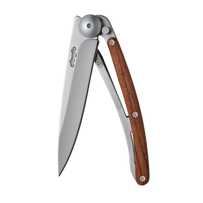 Deejo Coltello di chiusura in legno di corallo