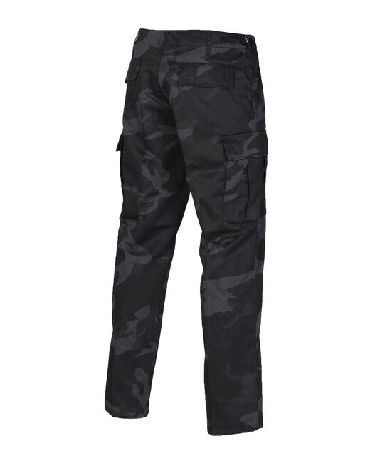 Mil-Tec Pantaloni US Ranger BDU Straight Cut, mimetico neri