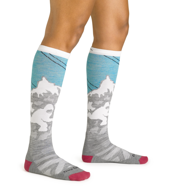 Darn Tough Yeti OTC calzini medio leggero con cuscino, aqua
