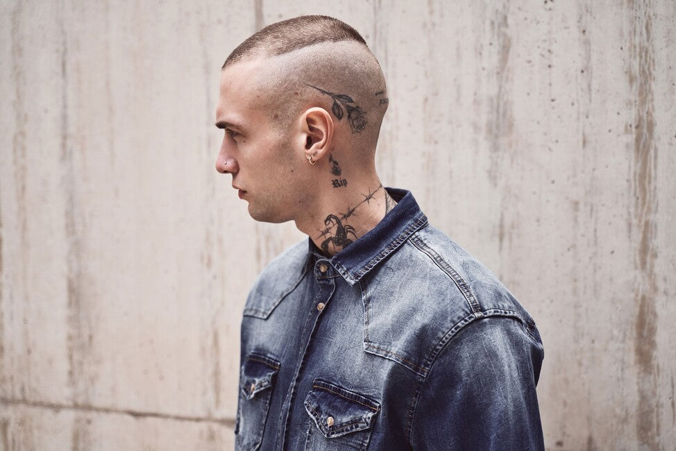 Brandit Riley camicia in denim, grigio