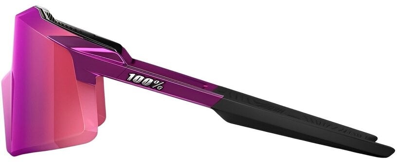 100% Aerocraft occhiali da sole, cromo viola lucido - specchio multistrato viola