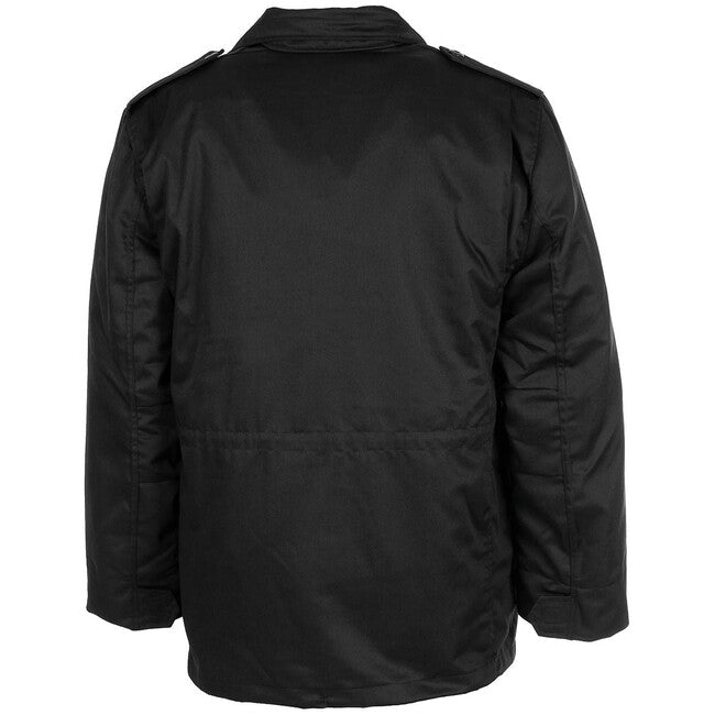 MFH Giacca da campo americana M65 con fodera trapuntata staccabile, nera