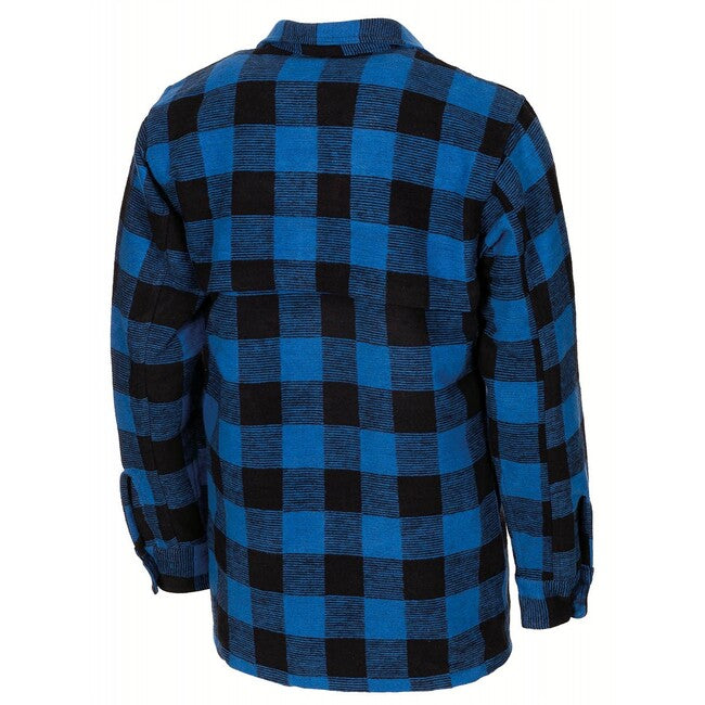 Fox Outdoor Camicia da boscaiolo in flanella, blu-nera