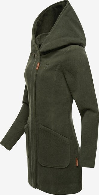 Marikoo MAIKOO cappotto invernale da donna con cappuccio, oliva