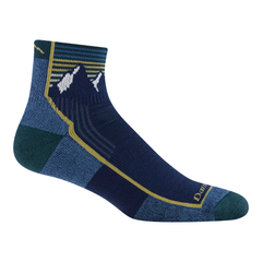 Darn Tough Hiker 1/4 Midweight Cushion Hiking Socks, Mountain Lake