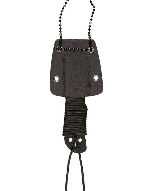 Mil-Tec Coltello da collo con fodero in plastica e catena Paracord