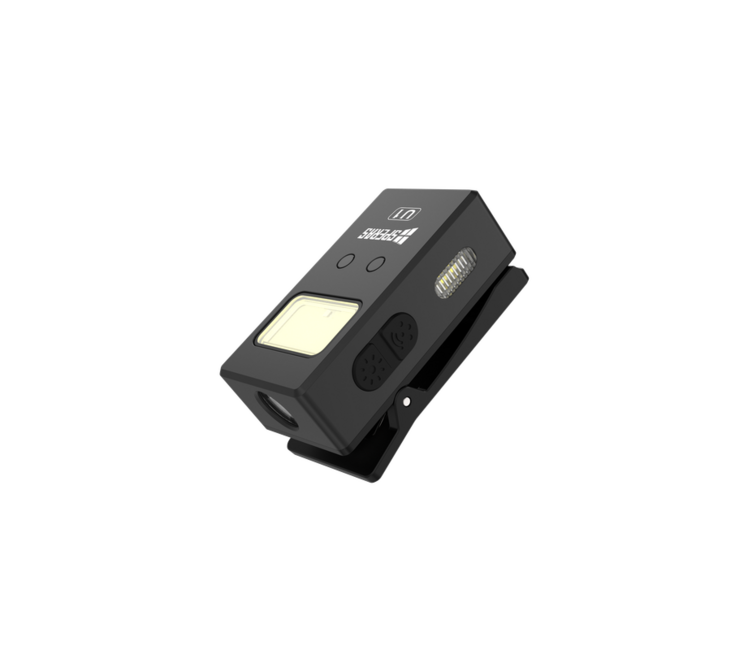 Speras U1 torcia multifunzione edc con clip, nero