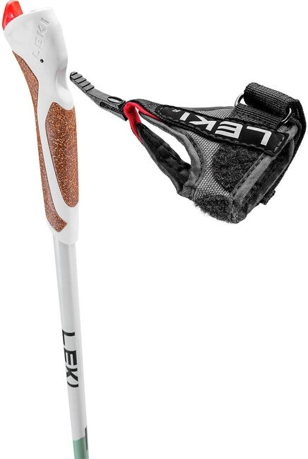 Leki Passion bastoncini da nordic walking, verde fumo-bianco-antracite scuro
