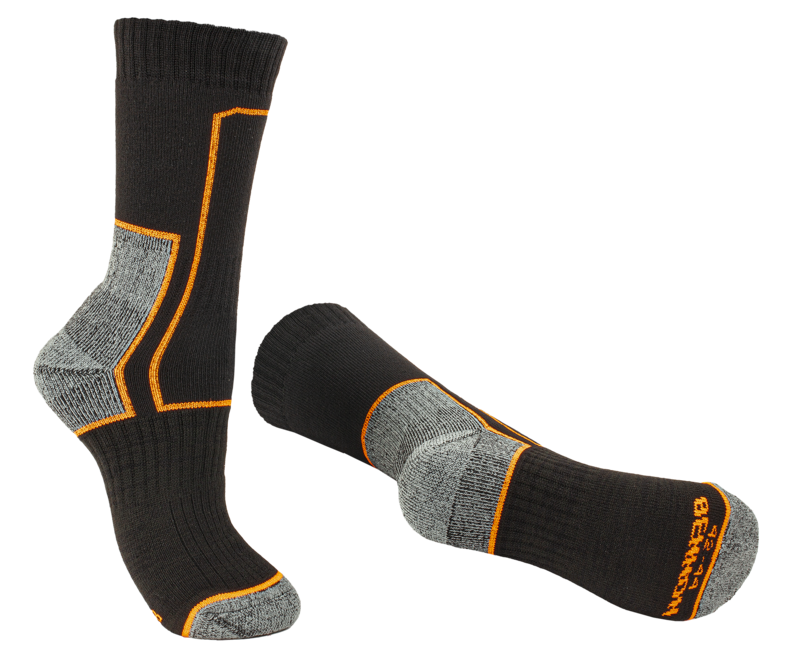 BENNON Trek Sock calze da trekking, nero/arancio