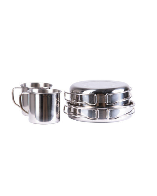 Mil-Tec Kitchen in acciaio inox 8 pezzi.