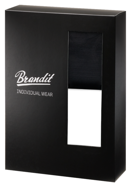Brandit Boxer con logo 2 pezzi, bianco-nero