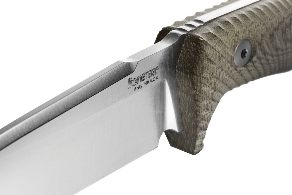 Lionsteel Pugnale medio lungo con manico in micarta T5 CVG