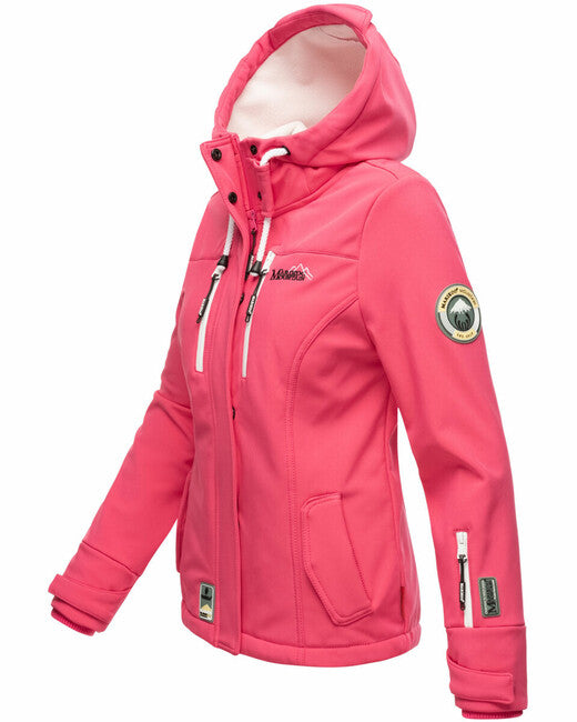 Marikoo Kleinezicke giacca transitoria da donna con cappuccio, rosa