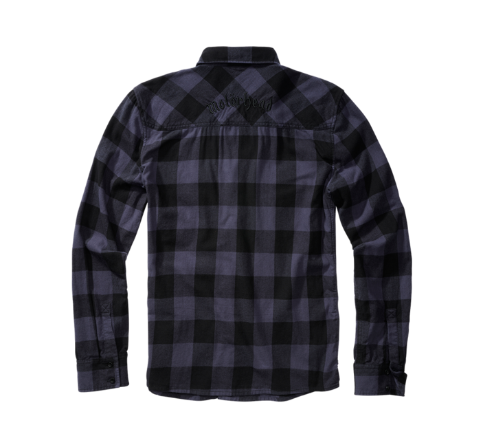 Brandit Motörhead camicia a maniche lunghe, nero-grigio