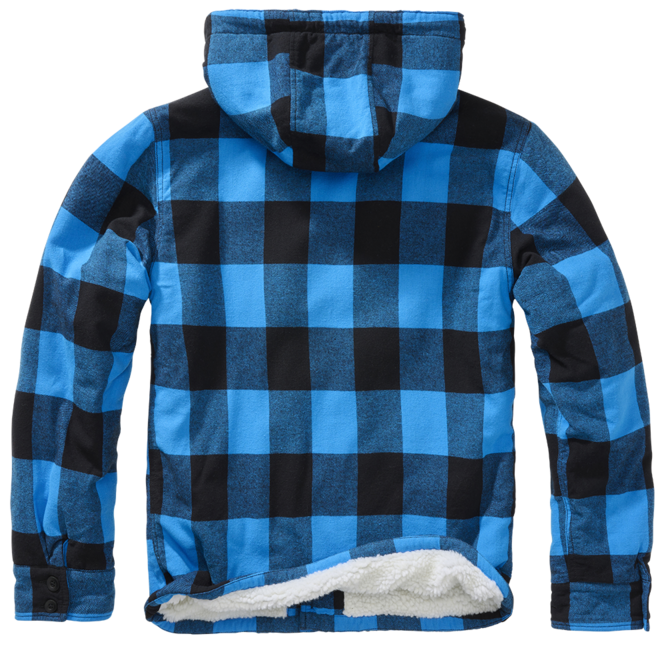 Brandit Lumber giacca con cappuccio, nero/blu