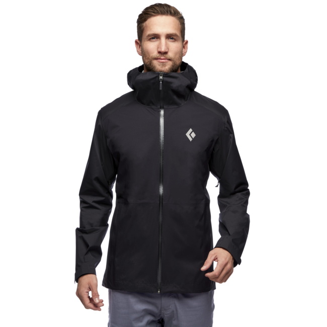 Black Diamond Stormline Stretch Rain Shell giacca impermeabile, nera