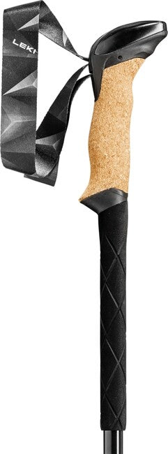 Leki Bastoncini da trekking Serie Black Carbon, nero-nero-grigio-antracite scuro, 100 - 135 cm