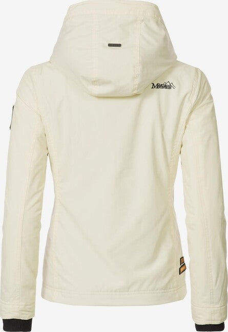 Marikoo Erdbeere giacca da donna primaverile con cappuccio, beige