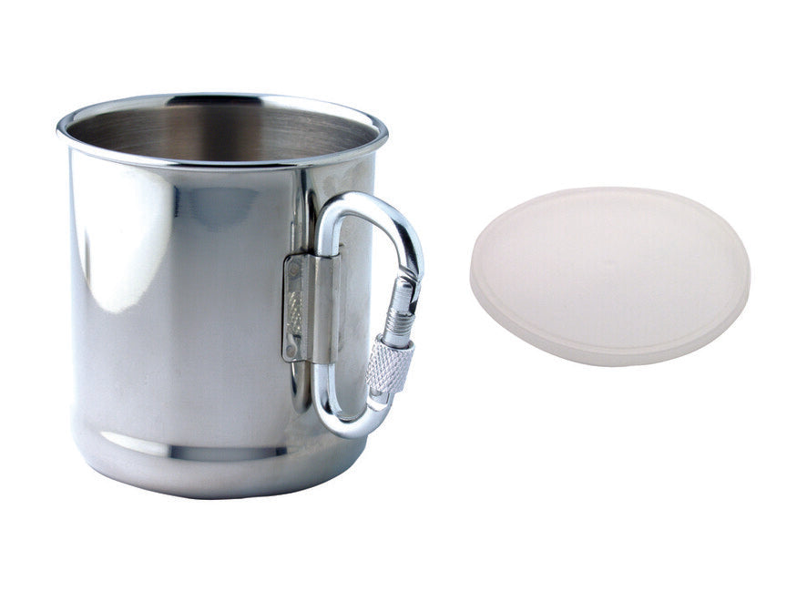 Baladeo PLR065 tazza in acciaio inossidabile con moschettone