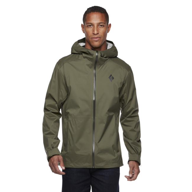 Black Diamond Stormline Stretch Rain Shell da uomo, tundra