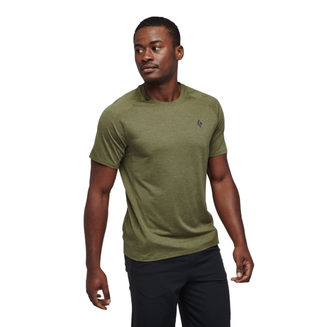 Black Diamond Lightwire Tech maglietta a manica corta, verde falesia
