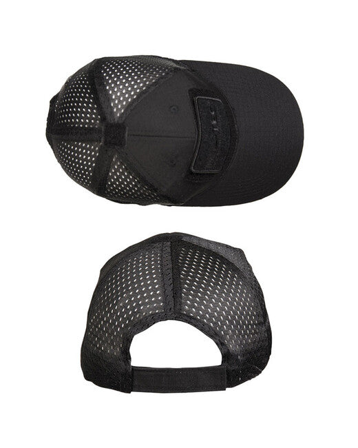 Mil-Tec cappello con rete, nero