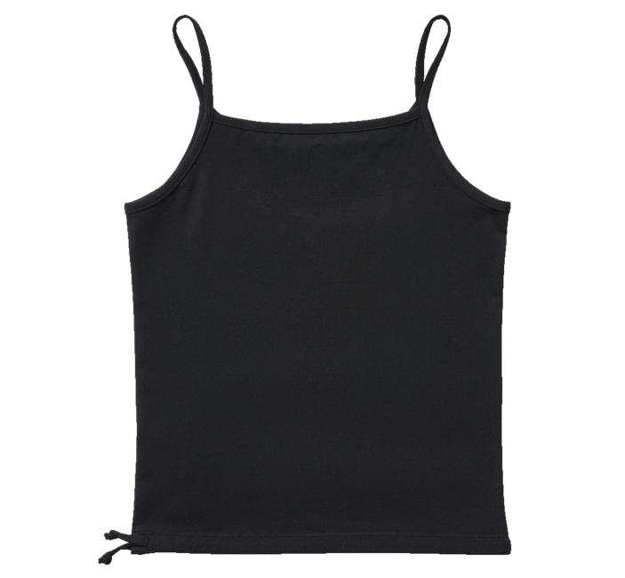 Brandit canotta da donna con spalline sottili, nero