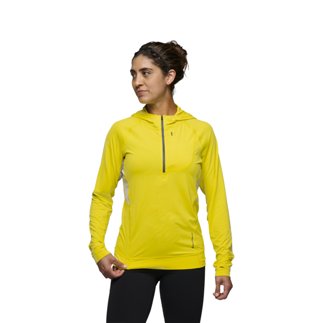Black Diamond Alpenglow Pro felpa da donna, gialla pulito