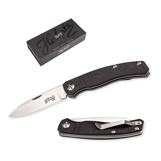 Herbertz Selektion coltello 8 cm, nero g10