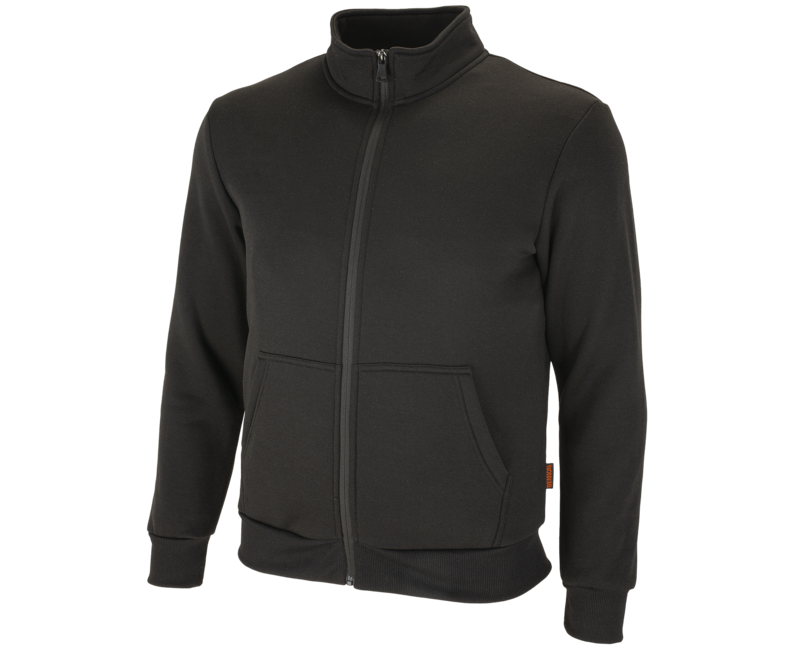 BENNON Adamos felpa con cappuccio con zip, nera