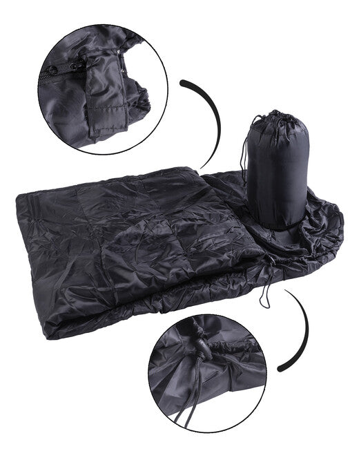 Mil-Tec Commando sacco a pelo con copertura nera