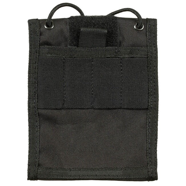 MFH Portafoglio da collo con coulisse, nero