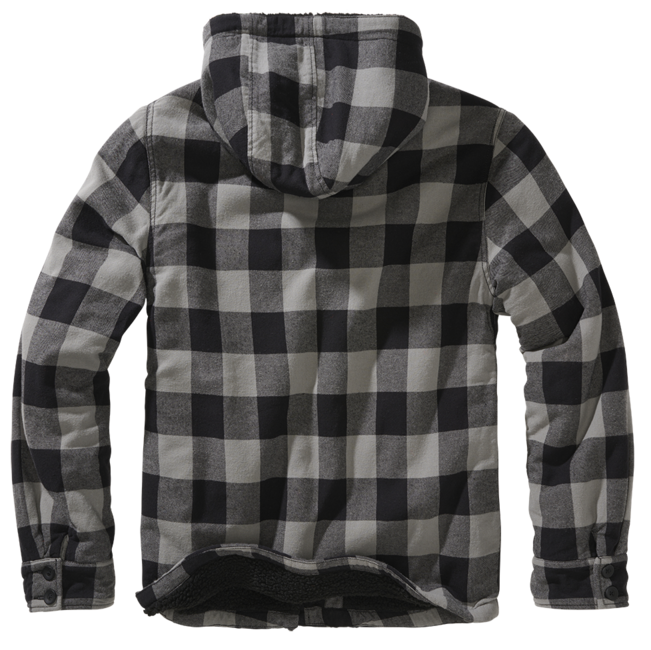 Brandit Giacca Lumber con cappuccio, nero+carbone