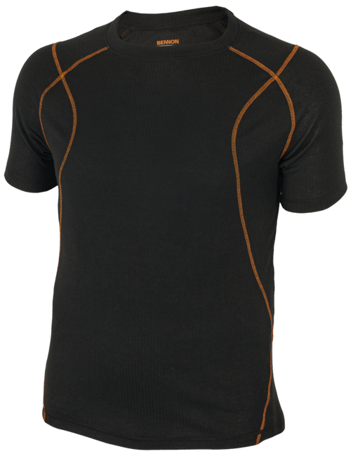 BENNON Artemios camicia termica corta, nero