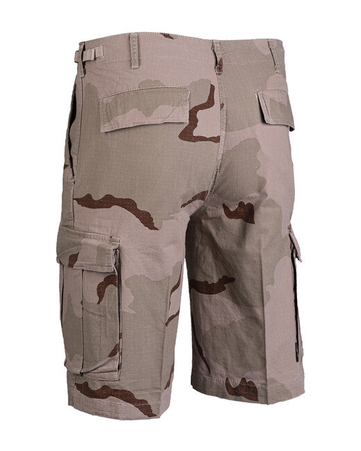 Mil-Tec Pantaloni corti tipo us bdu rip-stop prelavati , 3col. Deserto