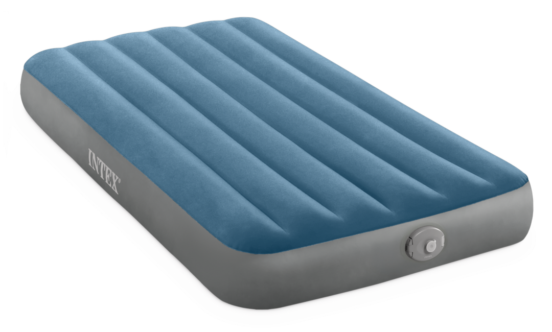 Intex Letto gonfiabile Twin Prestige Downy con pompa ricaricabile