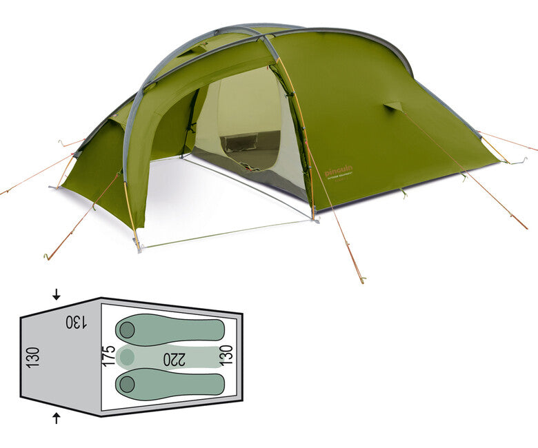 Pinguin Summit 3 tenda, verde