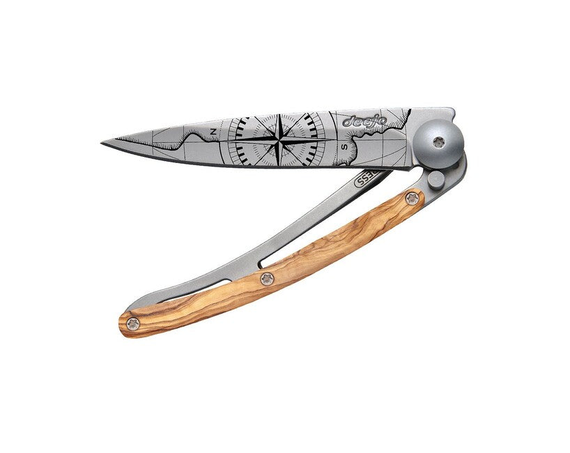 Deejo Tattoo legno coltello di chiusura Terra Incognita