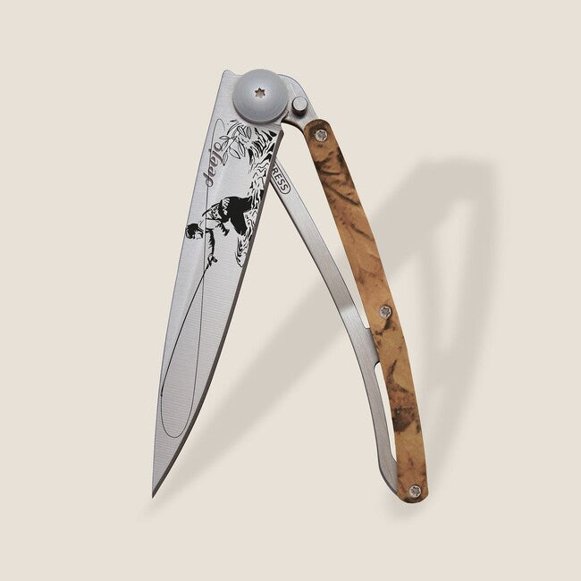 Deejo Tattoo camo coltello di chiusura, pesca a mosca