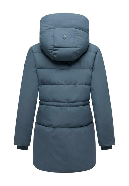 Marikoo Delilah16 giacca invernale da donna con cappuccio, blu polveroso