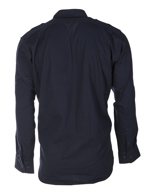 Mil-Tec Camicia da Campo con bottoni rip-stop, blu