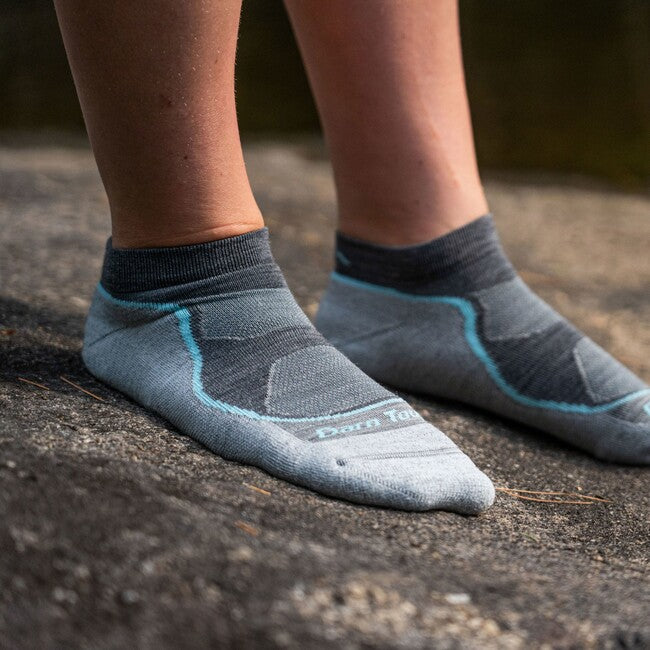 Darn Tough Light Hiker No Show calzini leggero con cuscino, slate