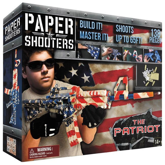 Paper Shooters Patriot set di pistole pieghevoli Paper Shooters