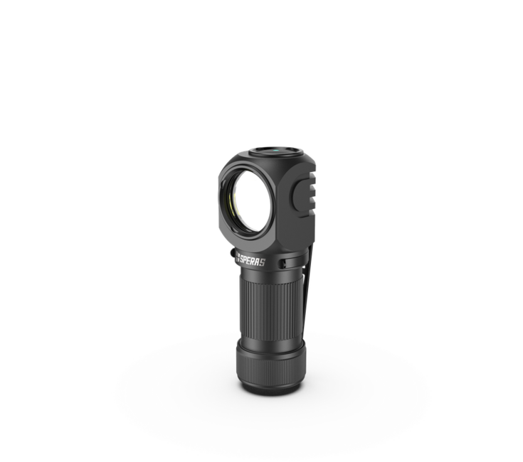 Speras SH16 torcia frontale ricaricabile, nera