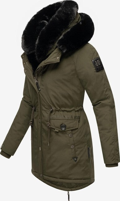 Navahoo Sweety Deluxe parka invernale da donna, oliva scura