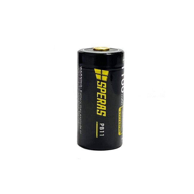 Speras PB11 torcia al litio 18350 1100mAh