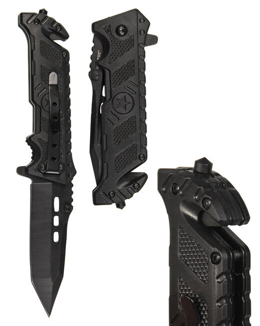 Mil-Tec Star coltello, nero