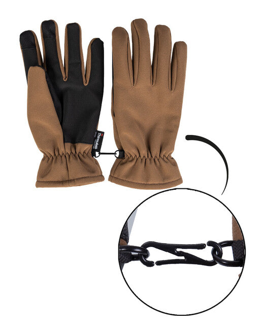 Mil-Tec Guanti Softshell Thinsulate™ Coyote scuro
