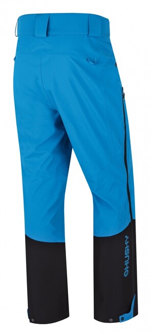 Husky Kippe pantaloni hardshell da uomo, blu/nero