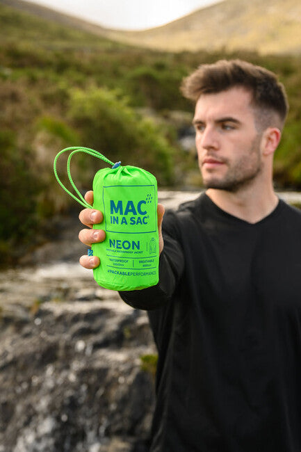 Mac in a Sac Origin 2 giacca impermeabile , verde neon